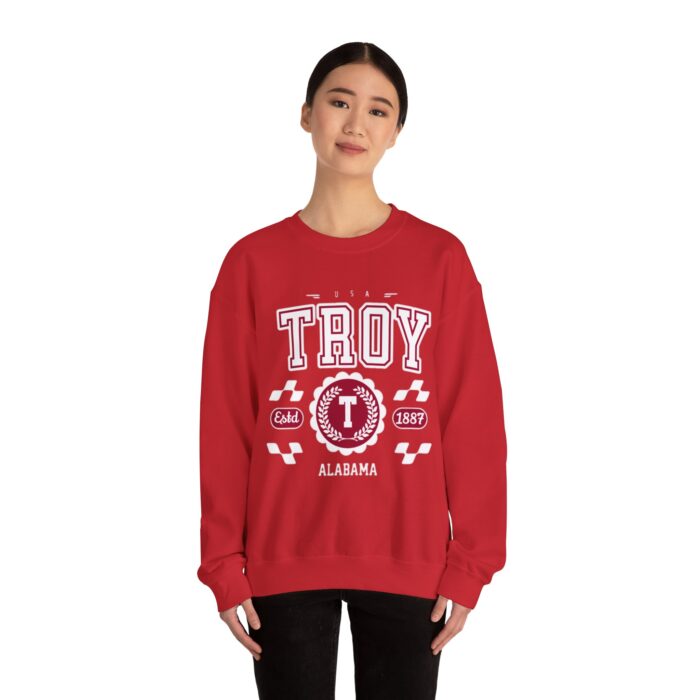 Vintage Troy Alabama AL Athletic Sports Design varsity pullover sweater  Crewneck Sweatshirt - Image 32