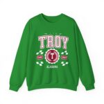Vintage Troy Alabama AL Athletic Sports Design varsity pullover sweater  Crewneck Sweatshirt - Image 5