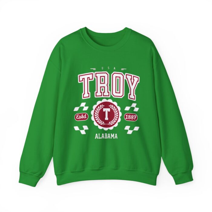 Vintage Troy Alabama AL Athletic Sports Design varsity pullover sweater  Crewneck Sweatshirt - Image 5