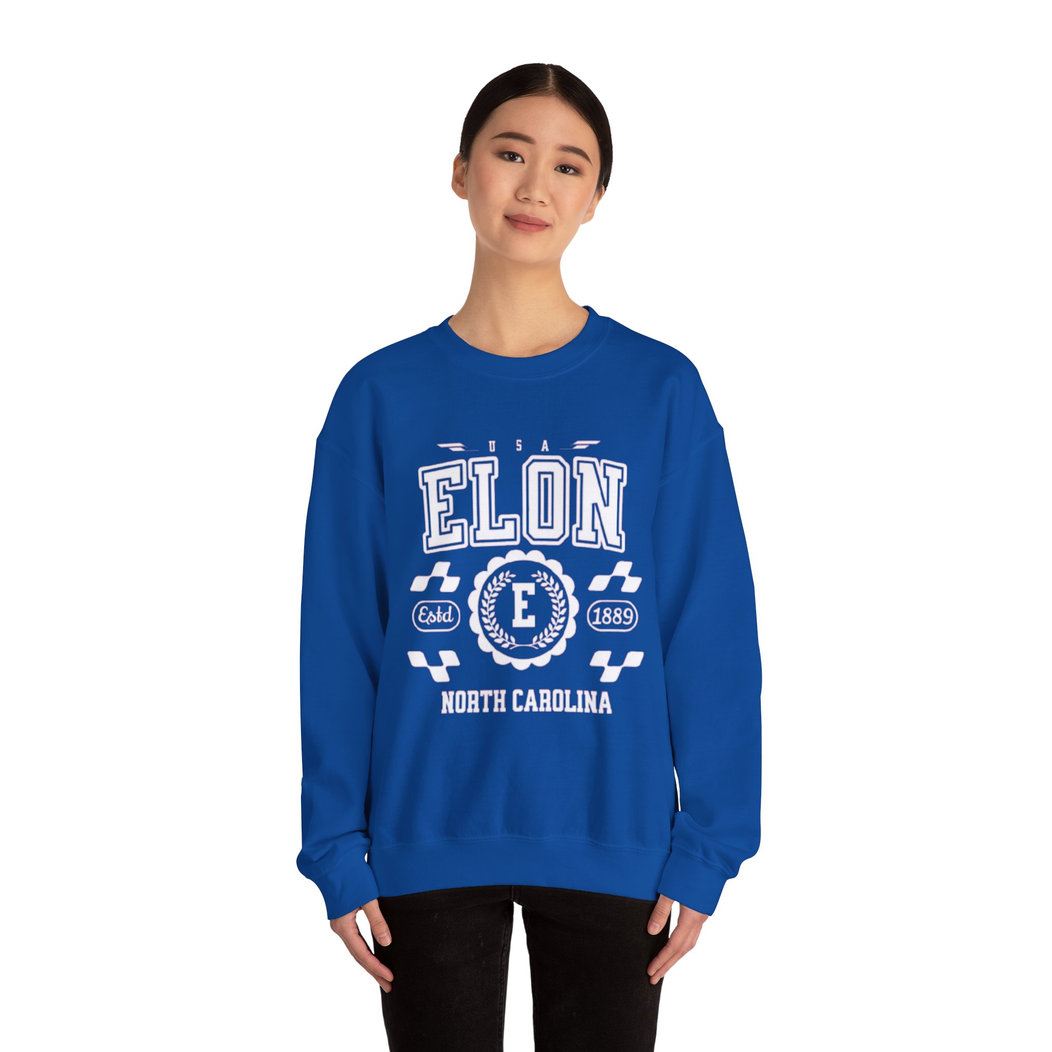 Elon North Carolina Sweatshirt - Unisex Vintage Athletic Crewneck - Image 20