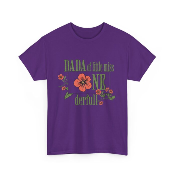Dada of Miss Onederful  Birthday T-Shirt – Cute Daisy Flower Design for Dads - Image 35