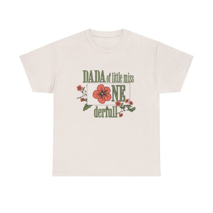 Dada of Miss Onederful  Birthday T-Shirt – Cute Daisy Flower Design for Dads - Image 13