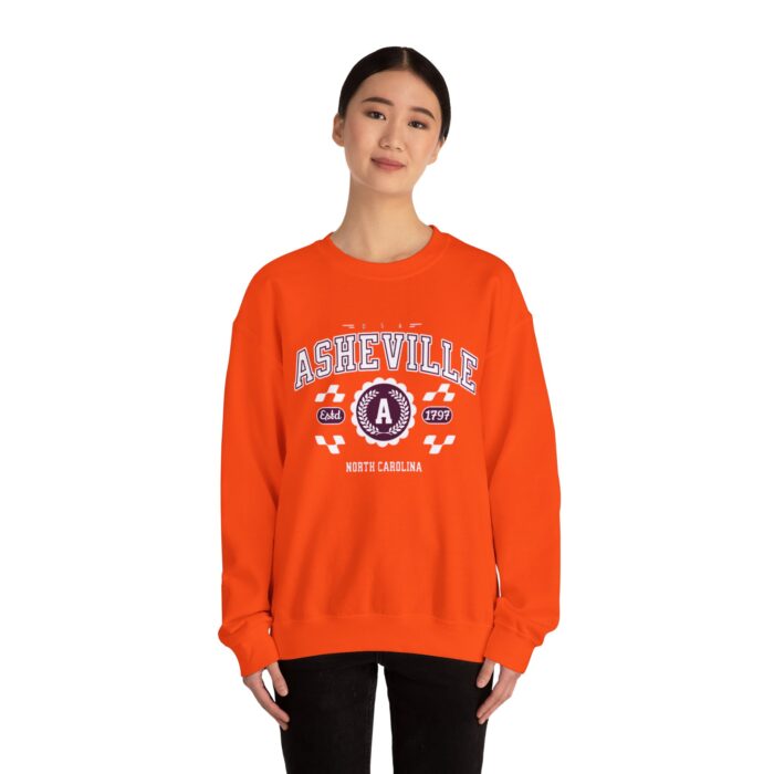 Vintage Asheville North Carolina Athletic Sports Design Crewneck Sweatshirt - Image 12