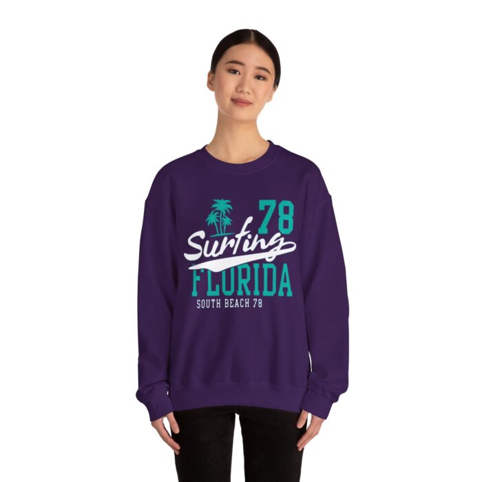 Surfing Florida Urban Varsity ™ Crewneck Sweatshirt Ride the Waves in Style - Image 8