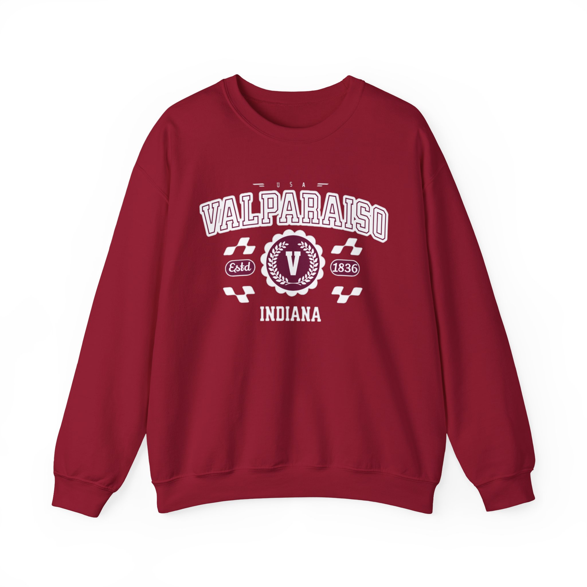 Vintage Valparaiso Indiana Athletic Sports Design varsity pullover sweater Crewneck Sweatshirt - Image 37