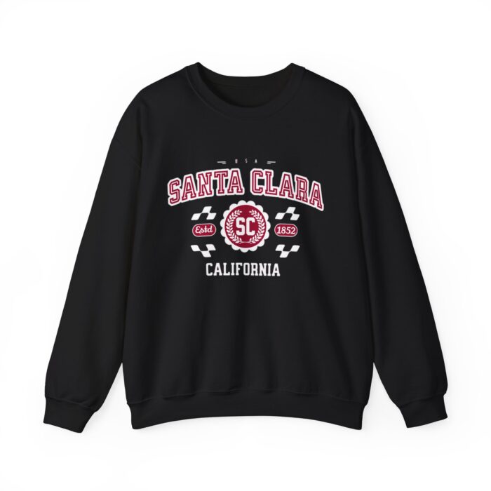 Vintage Santa Clara California Athletic Sports Design varsity pullover sweater Crewneck Sweatshirt - Image 1