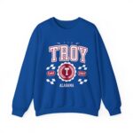 Vintage Troy Alabama AL Athletic Sports Design varsity pullover sweater  Crewneck Sweatshirt - Image 13