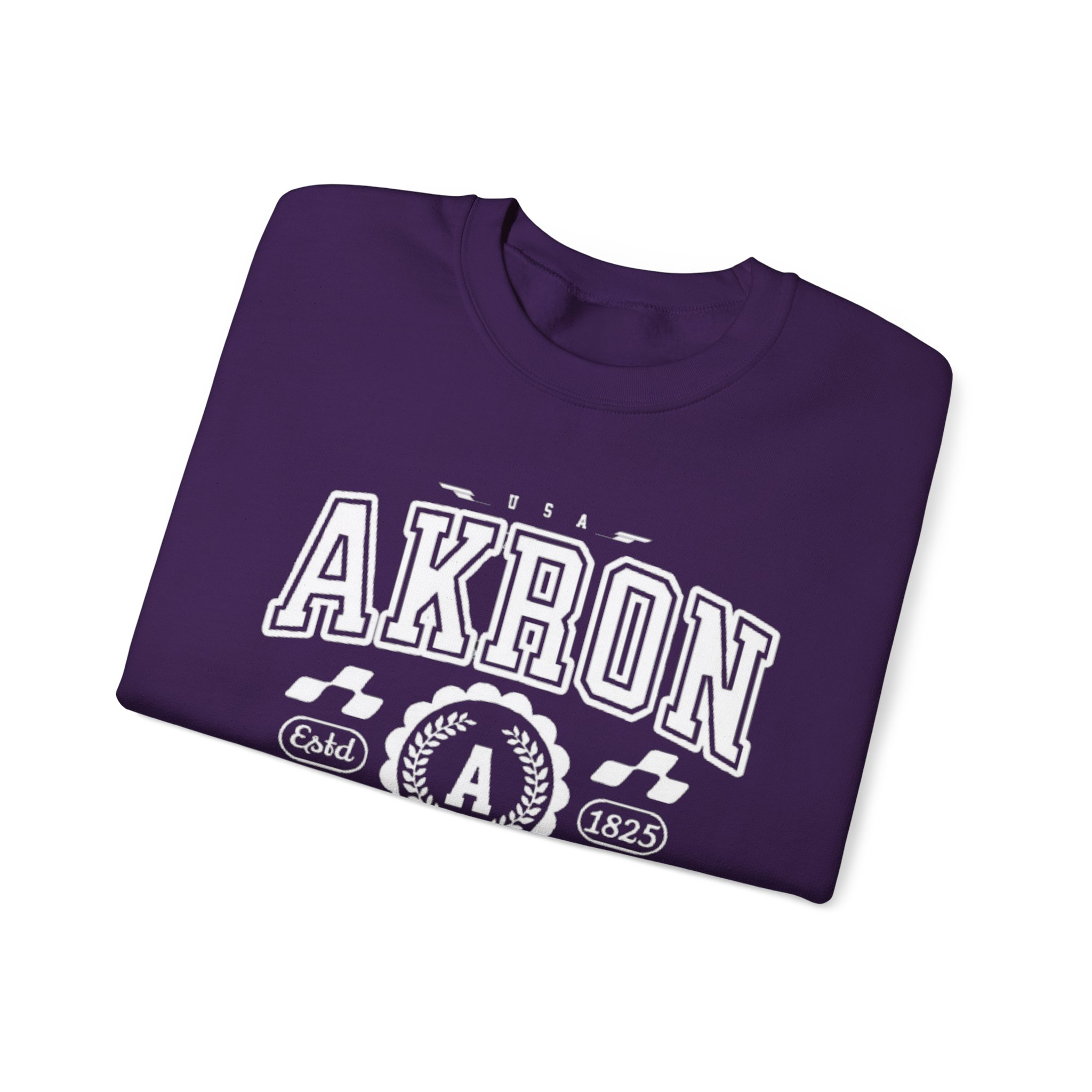 Akron Ohio athletic Vintage and Retro Style Crewneck Sweatshirt - Image 19