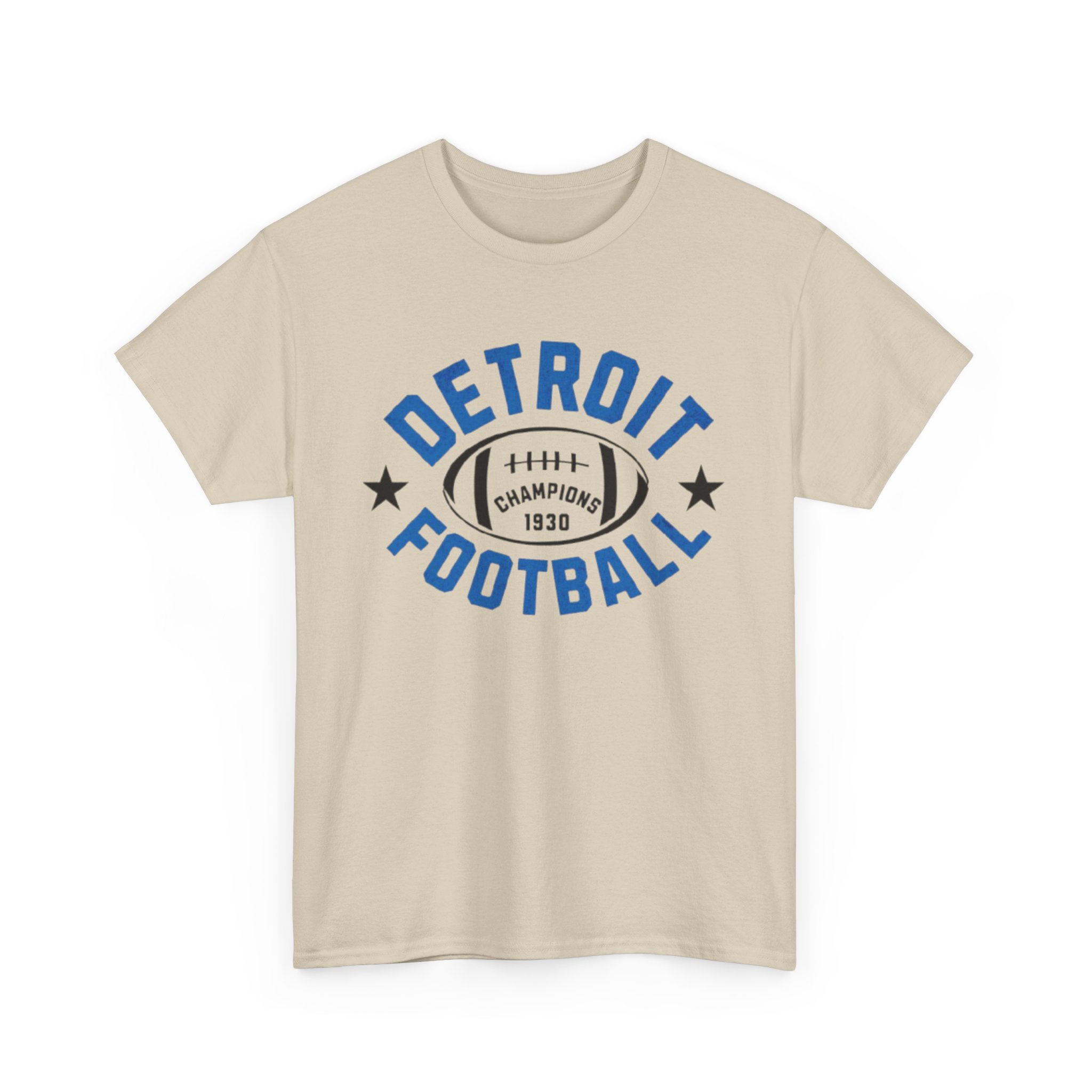 Athletic Vintage Detroit Football Cotton Tee Sports Team Fan t-shirt - Image 7