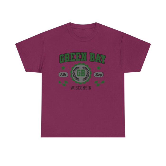 Wisconsin Green Bay  t-shirt Vintage Athletic Sports Design  Cotton Tee - Image 33