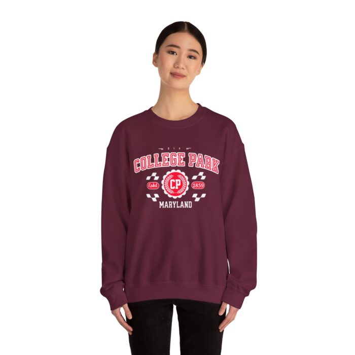 Vintage College Park Maryland Athletic Sports Design varsity sweater Crewneck Sweatshirt - Image 8