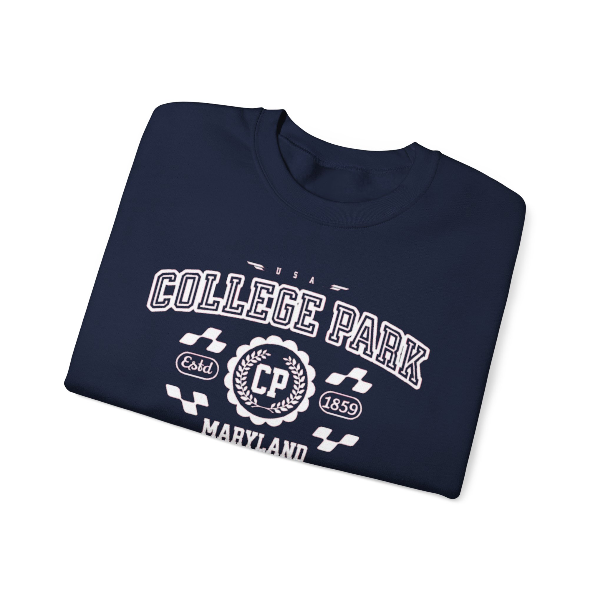 College Park Maryland MD Vintage Athletic Sports Sweatshirt - Unisex Crewneck - Image 15