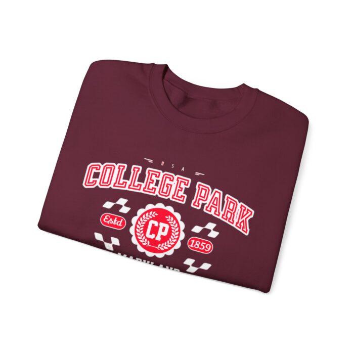 Vintage College Park Maryland Athletic Sports Design varsity sweater Crewneck Sweatshirt - Image 7