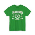 WI Vintage Athletic Sports Design Cotton Tee Madison Wisconsin T-Shirt - Image 7