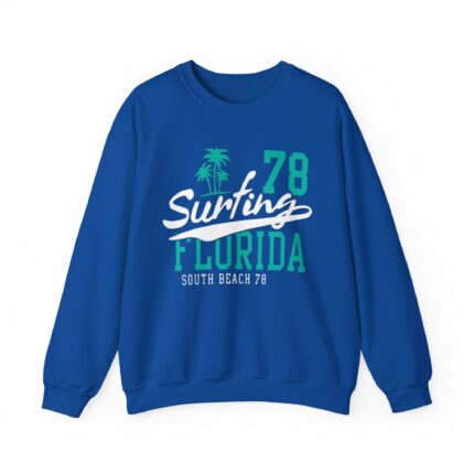 Surfing Florida Urban Varsity ™ Crewneck Sweatshirt Ride the Waves in Style