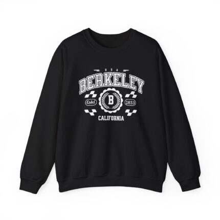 Berkeley California Adult Unisex Crewneck Sweatshirt - Vintage Retro Athletic Pullover