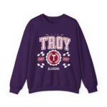 Vintage Troy Alabama AL Athletic Sports Design varsity pullover sweater  Crewneck Sweatshirt - Image 21