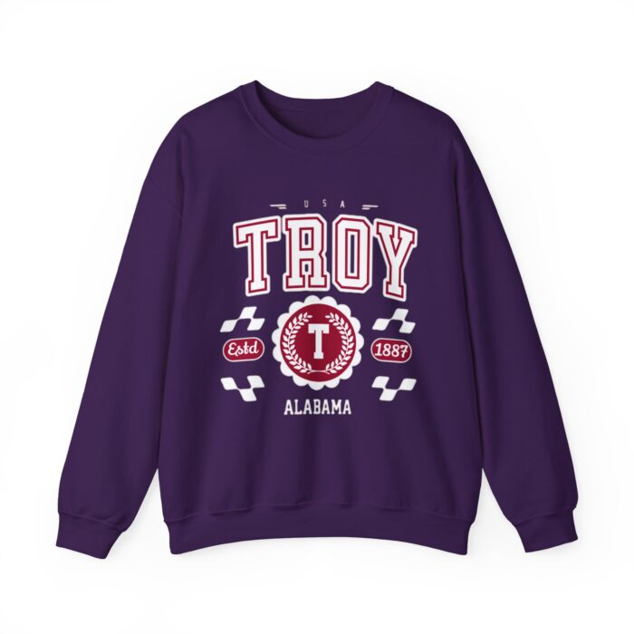 Vintage Troy Alabama AL Athletic Sports Design varsity pullover sweater  Crewneck Sweatshirt - Image 21