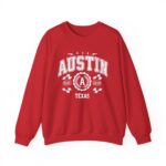 Austin Texas TX Vintage Sports Design Sweatshirt - Retro Athletic Pullover for Men and Women - Image 25