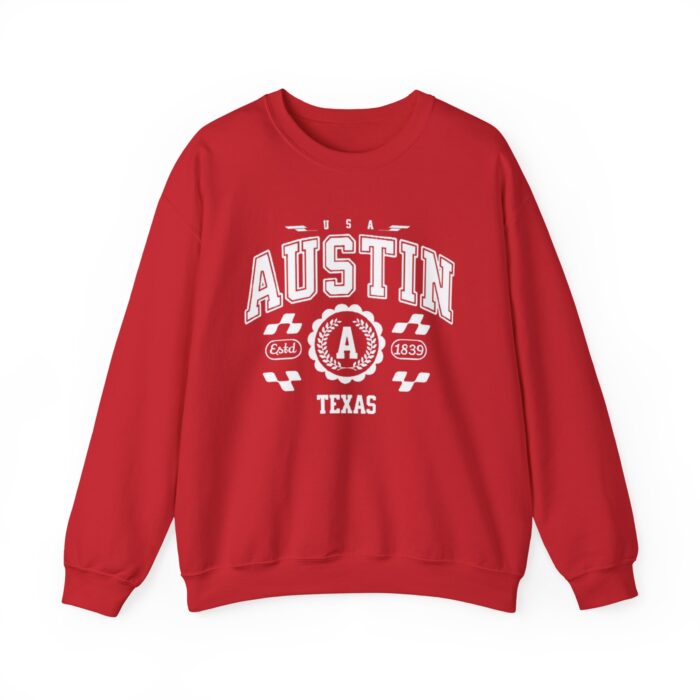 Austin Texas TX Vintage Sports Design Sweatshirt - Retro Athletic Pullover for Men and Women - Image 25