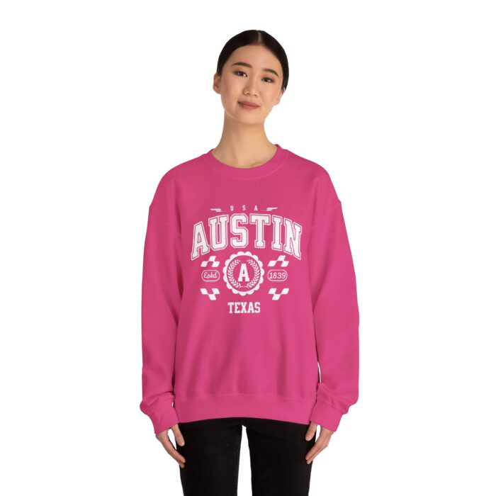 Austin Texas TX Vintage Sports Design Sweatshirt - Retro Athletic Pullover for Men and Women - Image 24