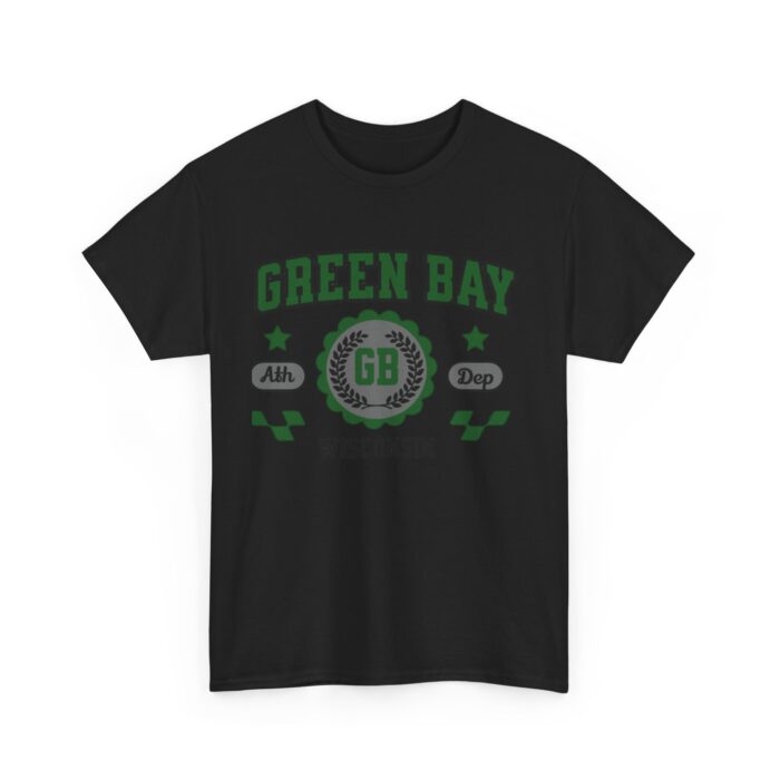 Wisconsin Green Bay  t-shirt Vintage Athletic Sports Design  Cotton Tee - Image 3