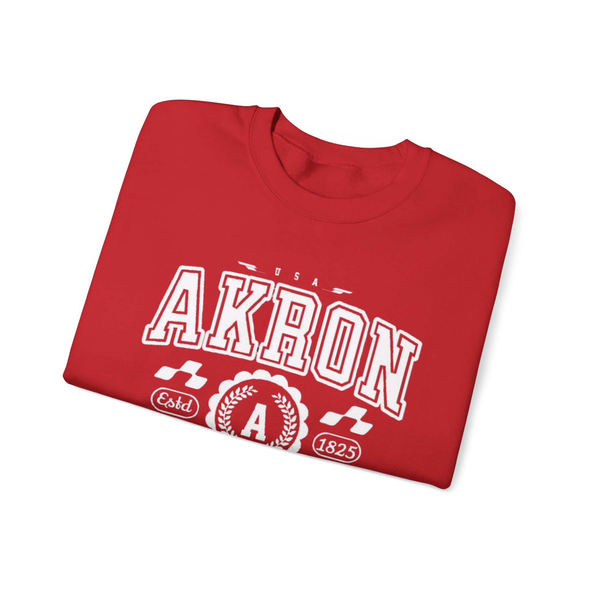 Akron Ohio athletic Vintage and Retro Style Crewneck Sweatshirt - Image 23