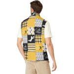 Pittsburgh Steelers Zubaz All-Over Print Men's Stand-up Collar Vest