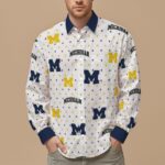 Michigan - Wolverines Men's Slim Fit Long Sleeve Shirt