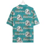 Miami Dolphins Zubaz All-Over Print Men's Hawaiian Rayon Shirt | 115GSM Rayon