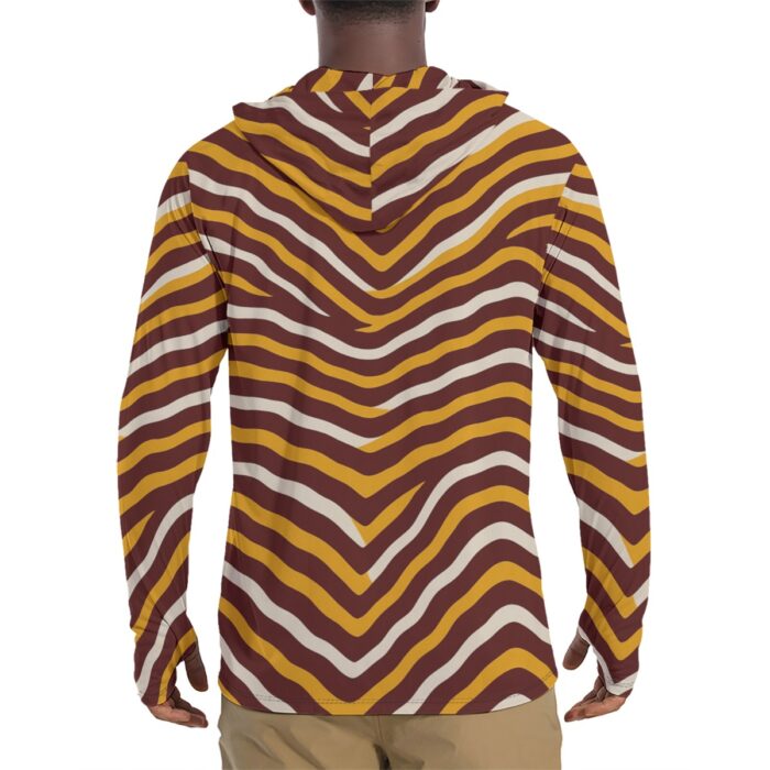 Washington Commanders zubaz Sunscreen  Sports Hoodie With Thumb Holes - Image 2