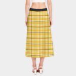 Pittsburgh Steelers All-Over Print Women's High-Waisted Slit Midi Skirt
