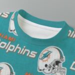 Miami Dolphins Zubaz All-Over Print Children's Short-Sleeve T-Shirt | 180GSM Cotton - Image 2