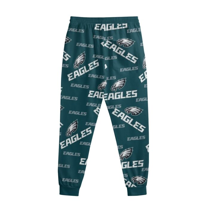 Philadelphia Eagles Zubaz All-Over Print Men's Sweatpants With Waistband - Image 4