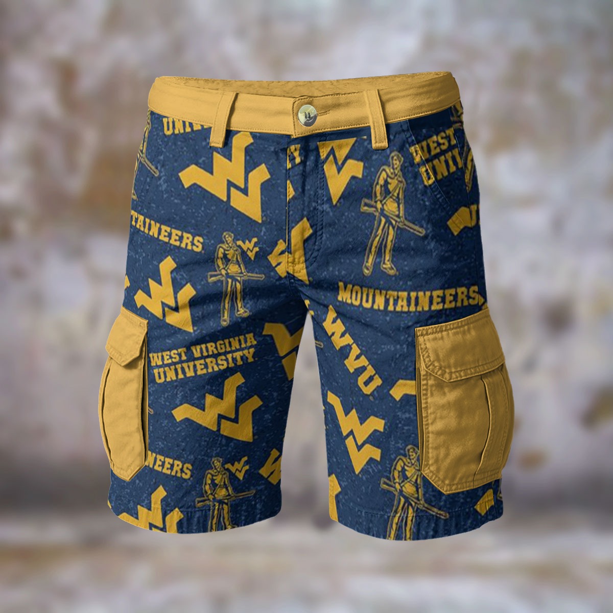 West Virginia Mountaineers Cargo Shorts - Image 3
