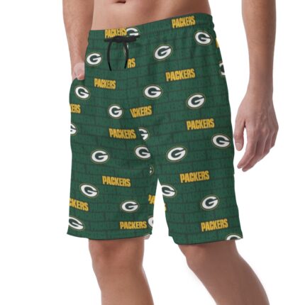 Green Bay Packers All-Over Print Men's Casual Shorts