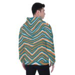 Miami Dolphins Zubaz All-Over Print Men's Heavy Fleece Raglan Hoodie - Image 3