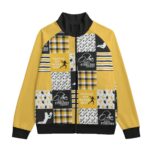Pittsburgh Steelers Zubaz All-Over Print Unisex Stand Up Collar Jacket With Raglan Sleeve | 310GSM Cotton - Image 4