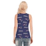 New England Patriots Zubaz All-Over Print Women's Skinny Sport Tank Top - Image 2