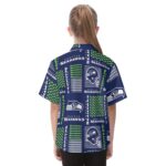 Seattle Seahawks  Kid's Hawaiian Vacation Shirt - Image 4