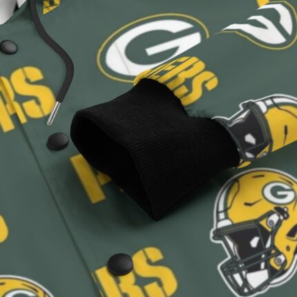 Green Bay Packers All-Over Print Men's Varsity Jacket