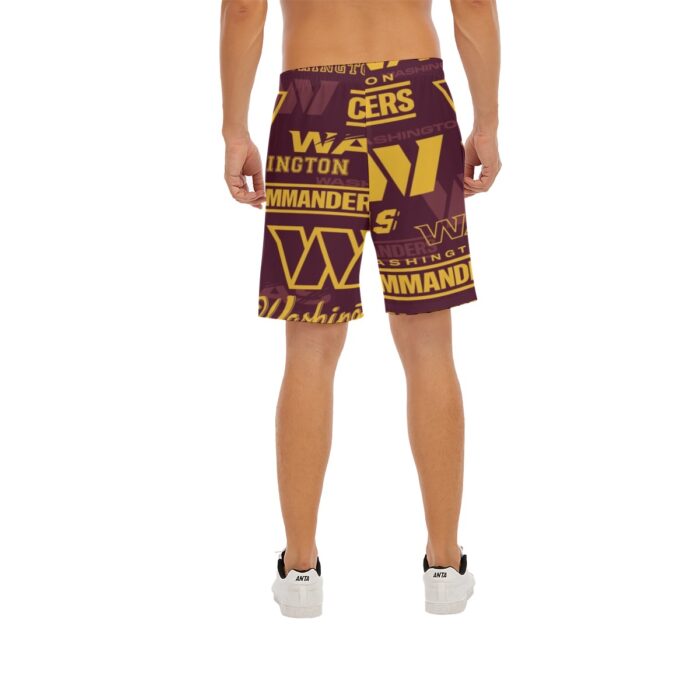 Washington Commanders  Beach Shorts With Elastic Waist - Image 4