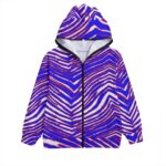 Buffalo Bills Zubaz All-Over Print Unisex Pullover Hoodie With Zipper Closure - Image 2
