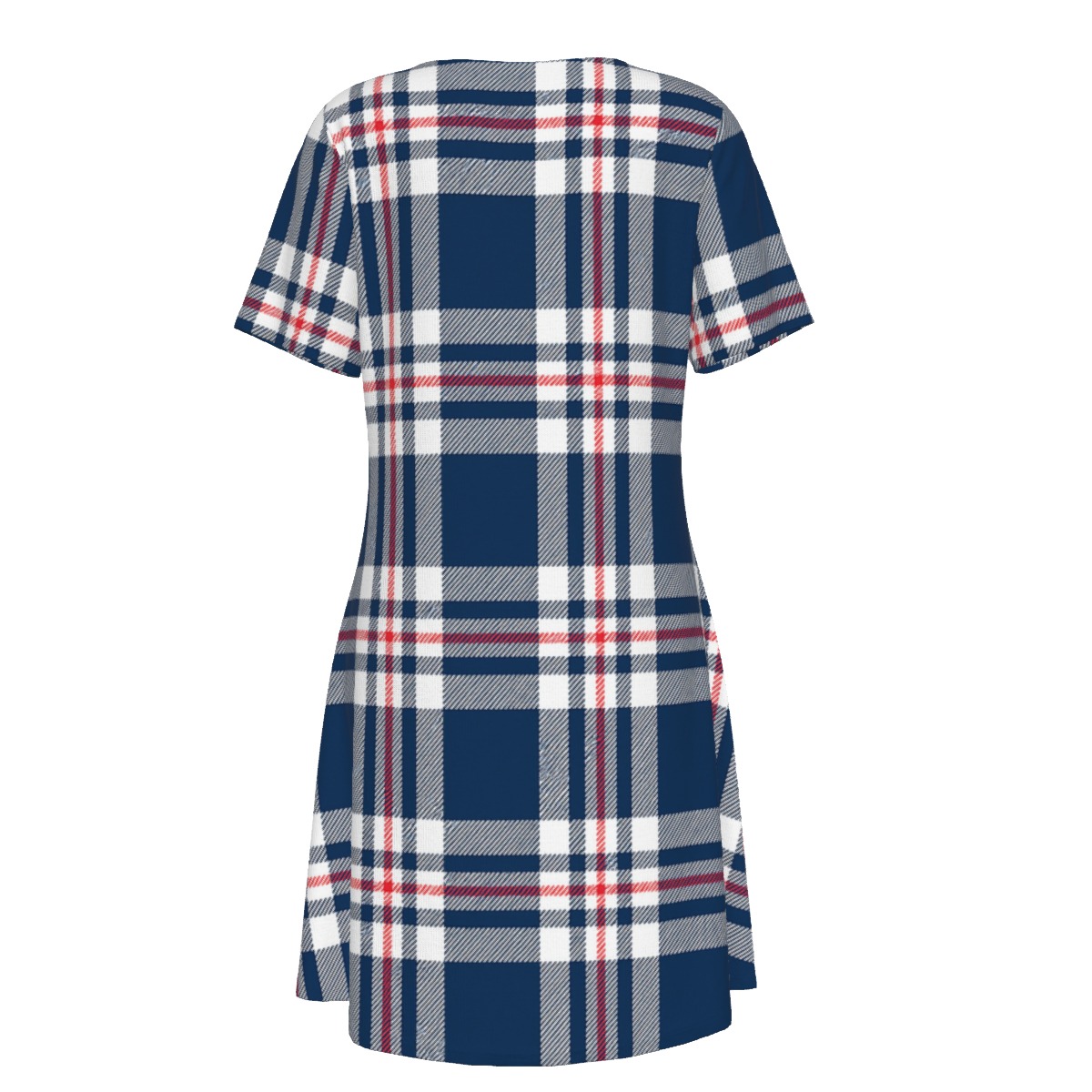 New England Patriots Zubaz All-Over Print Women's Dress With Short Sleeve - Image 3