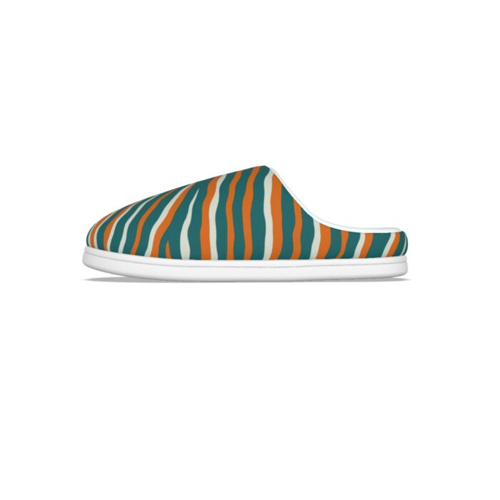 Miami Dolphins Zubaz All-Over Print Men's Plush Slippers - Image 2
