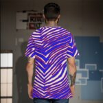 Buffalo Bills Zubaz All-Over Print Men's O-Neck T-Shirts|Interlock