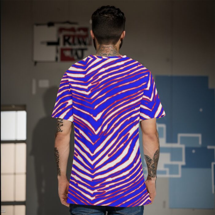 Buffalo Bills Zubaz All-Over Print Men's O-Neck T-Shirts|Interlock - Image 1