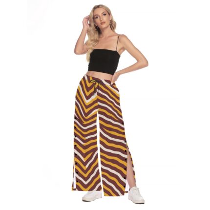 Washington Commanders Women's Side Slit Snap Button Trousers
