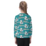 Miami Dolphins Zubaz All-Over Print Kid's O-neck Long Sleeve T-shirt - Image 3
