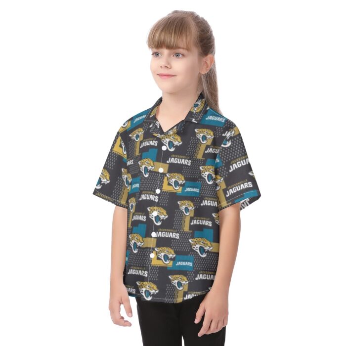 Jacksonville Jaguars  Kid's Hawaiian Vacation Shirt - Image 3